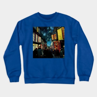 Starry Night in Diagon Alley Crewneck Sweatshirt